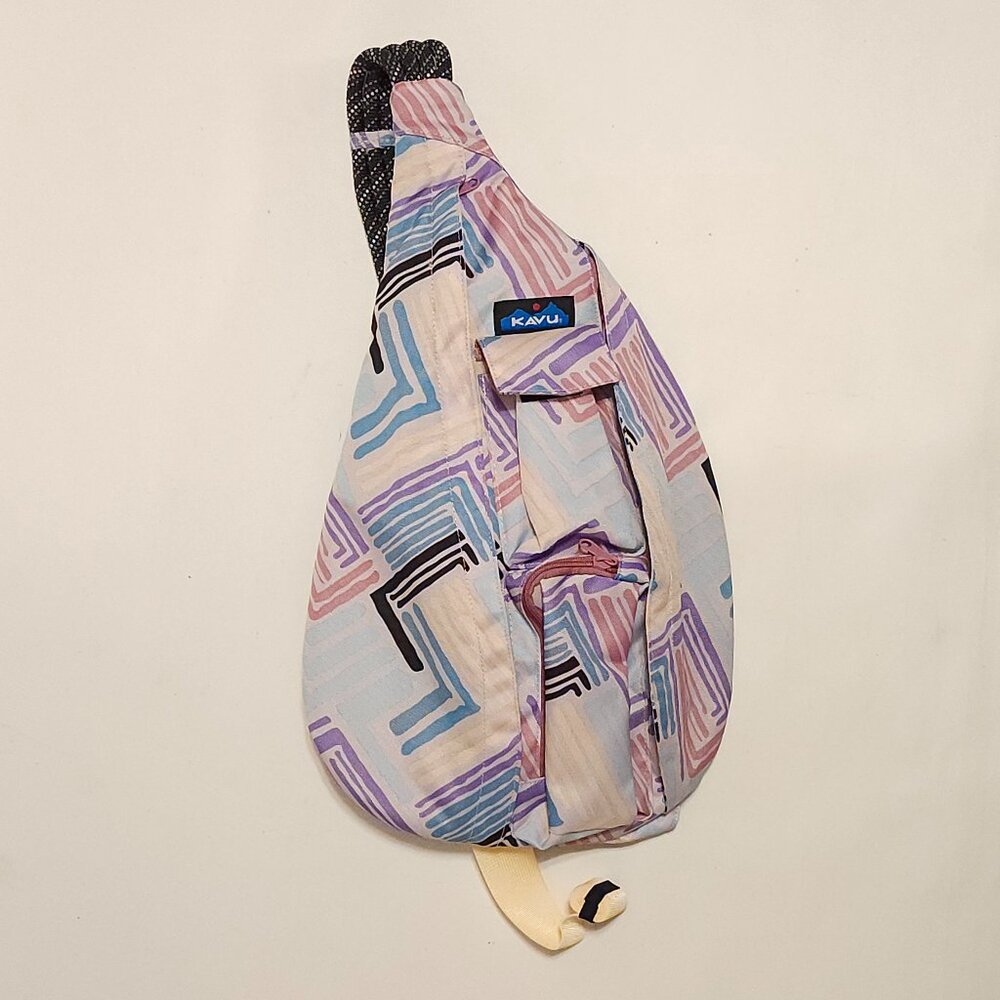 KAVU Original Rope Bag Sling Pack with Adjustable Rope Shoulder Strap